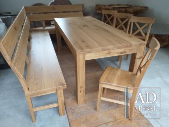 Rustykalny stół z litego dęba